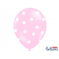 Růžový pastelový balónek - slon a puntíky - 50 ks