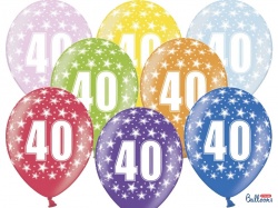 Balónek s číslem 40 - 1 ks