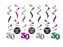 Závěsné spirály s číslem 30