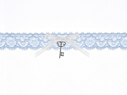 Podvazek - nebeská modrá