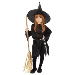 Dětský kostým černá čarodějka